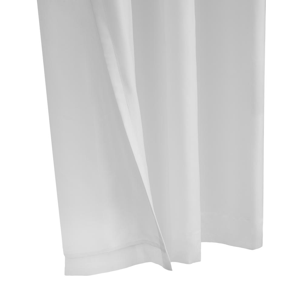 Rhapsody Lined Grommet Curtain Panel Window Dressing 104 x 95 in White. Picture 4
