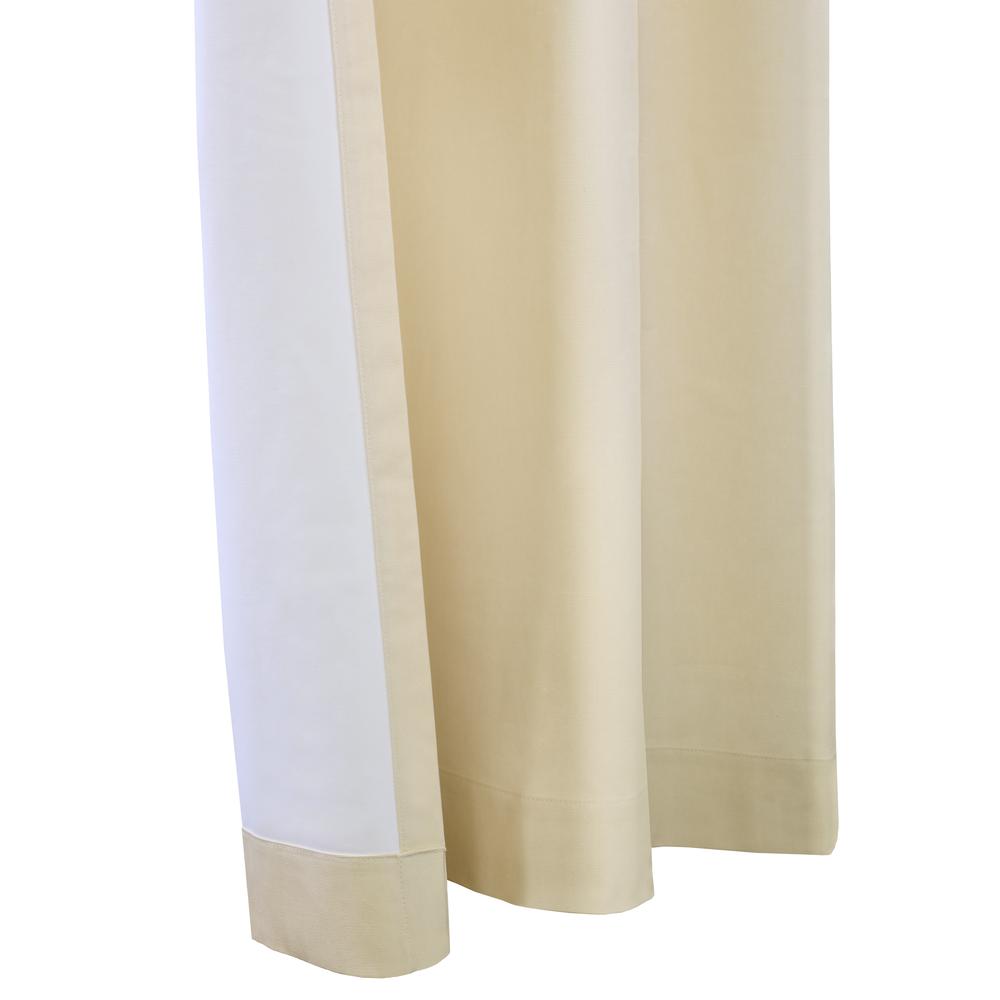 Weathermate Grommet Curtain Wide Panel Pair each 80 x 84 in Natural. Picture 4