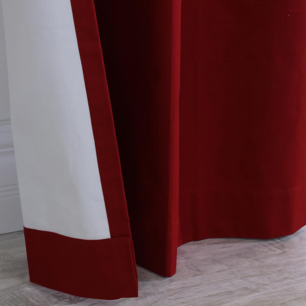 Weathermate Grommet Curtain Wide Panel Pair each 80 x 84 in Burgundy. Picture 4