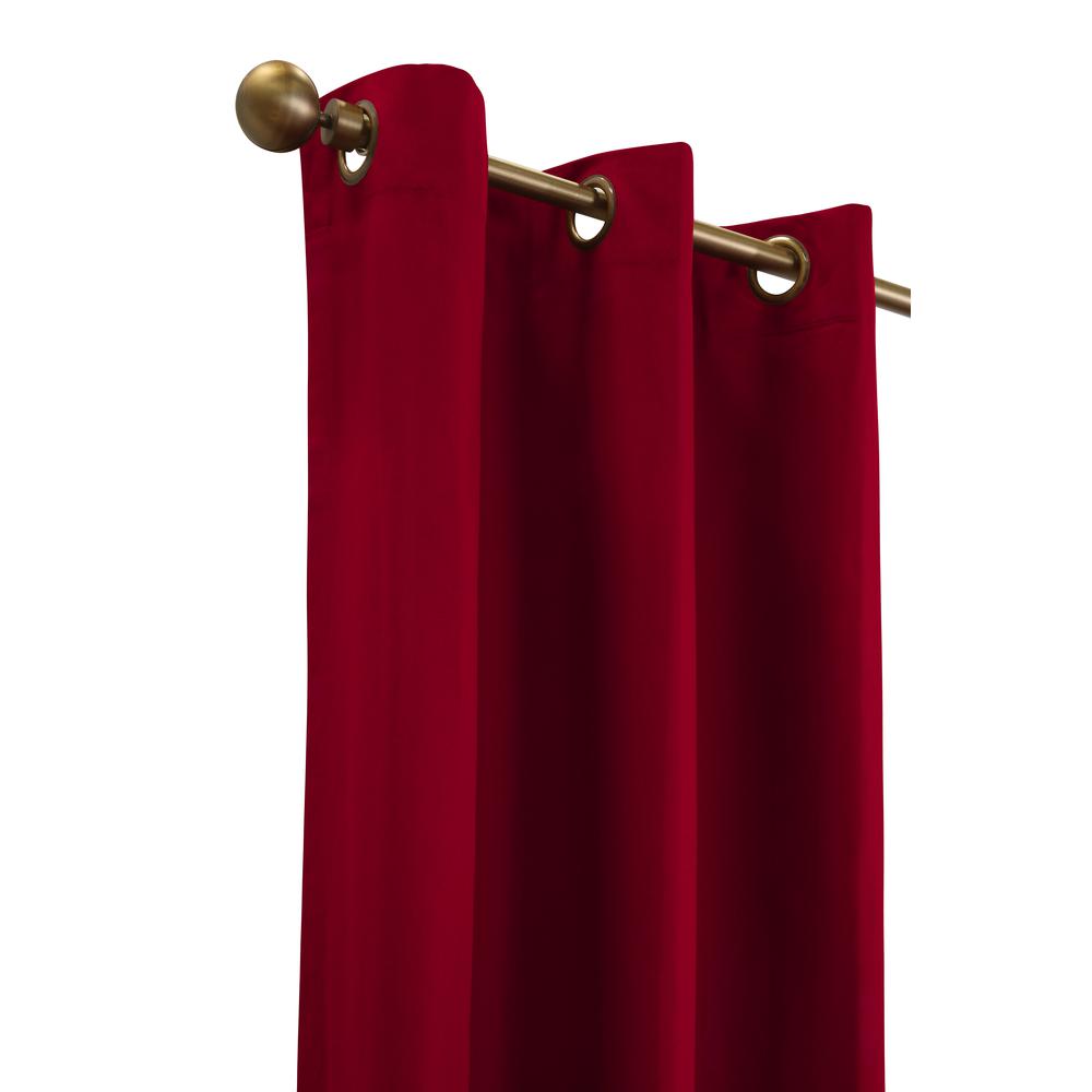 Weathermate Grommet Curtain Wide Panel Pair each 80 x 84 in Burgundy. Picture 3