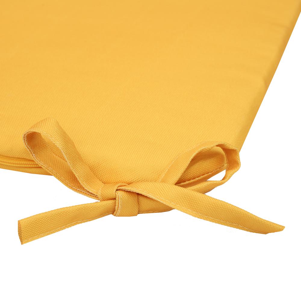Sunny Citrus 2-pk Outdoor Bistro Cushion 17 x 17 in Solid Yellow. Picture 3