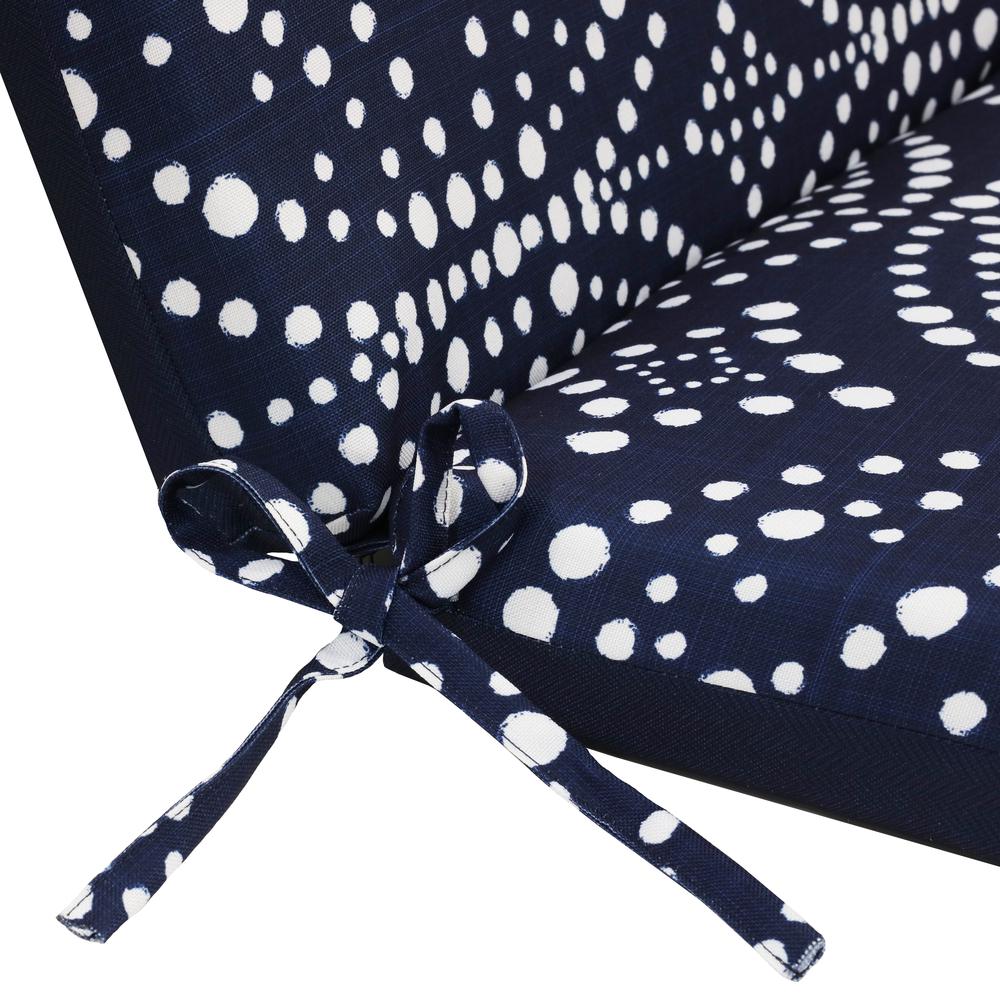 Urban Chic Printed Lounger Cushion 22 x 73 in Navy. Picture 5