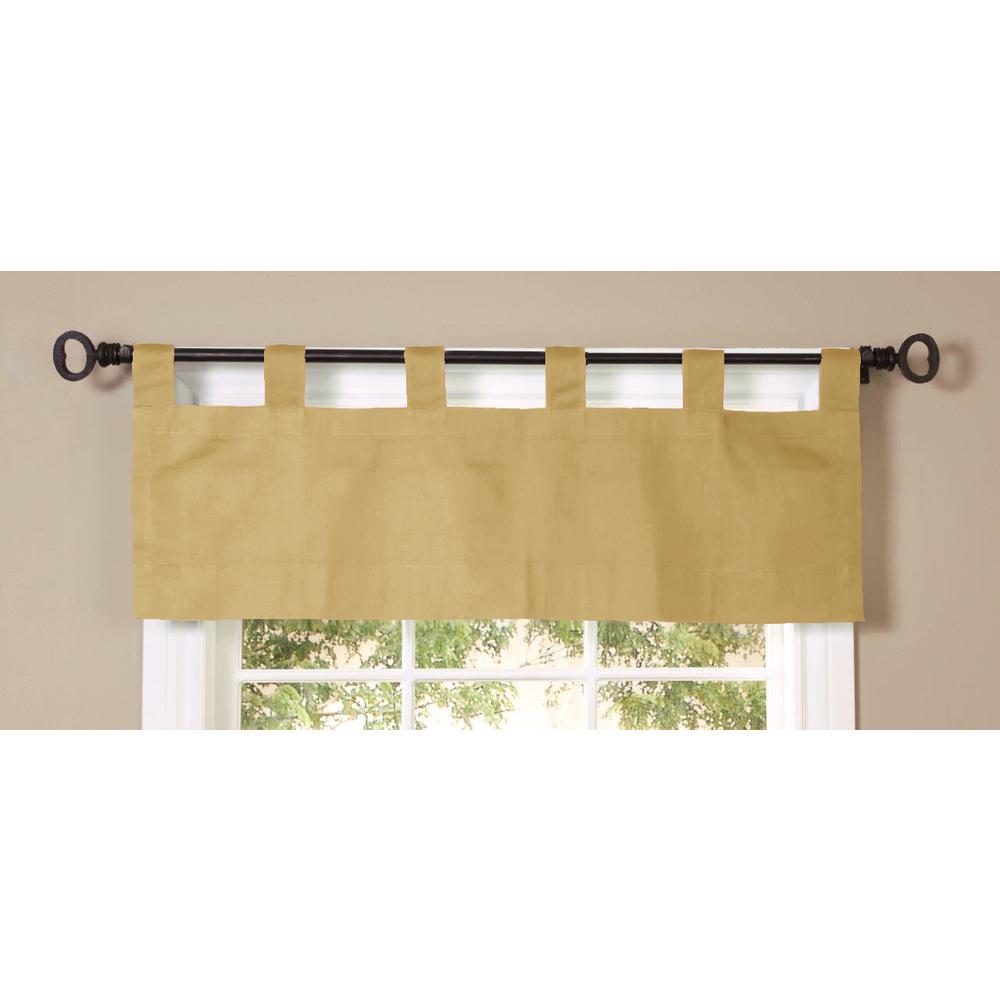 Weathermate Tab Top Valance 40 x 15 in Khaki. Picture 3