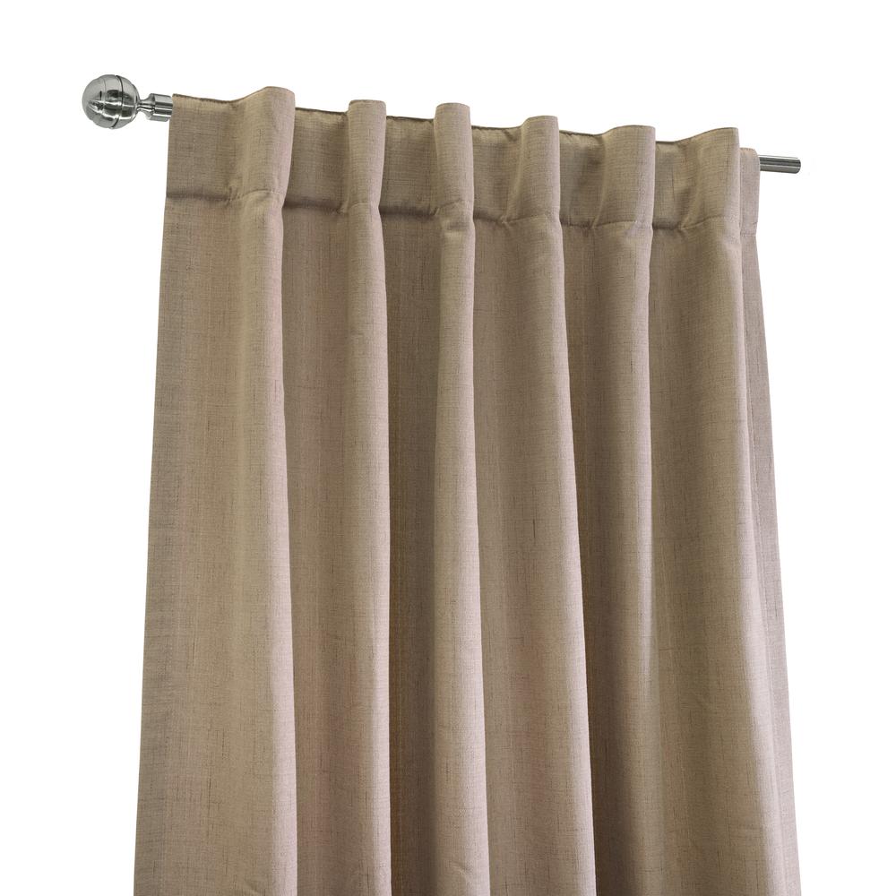 Mulberry Light Filtering Dual Header Curtain Panel 54 x 84 in Blush. Picture 2