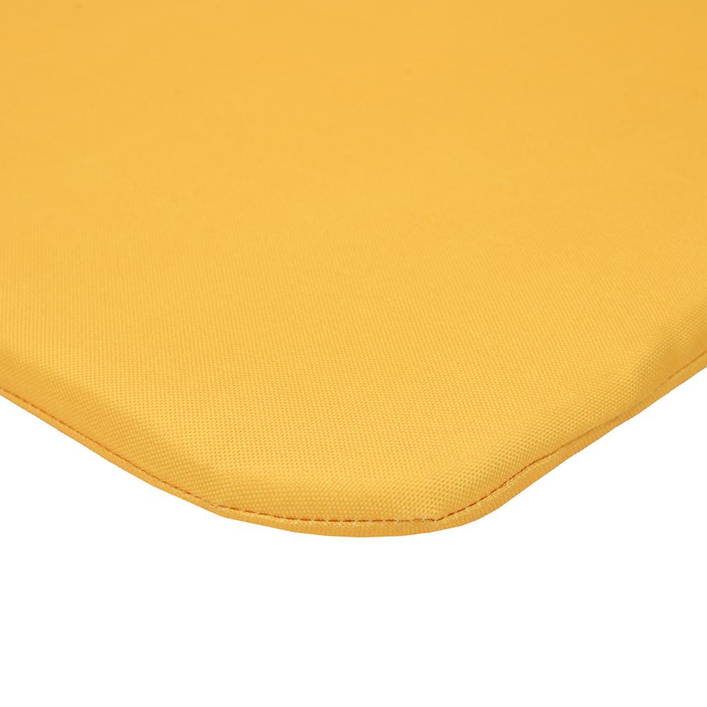 Sunny Citrus 2-pk Outdoor Bistro Cushion 17 x 17 in Solid Yellow. Picture 2