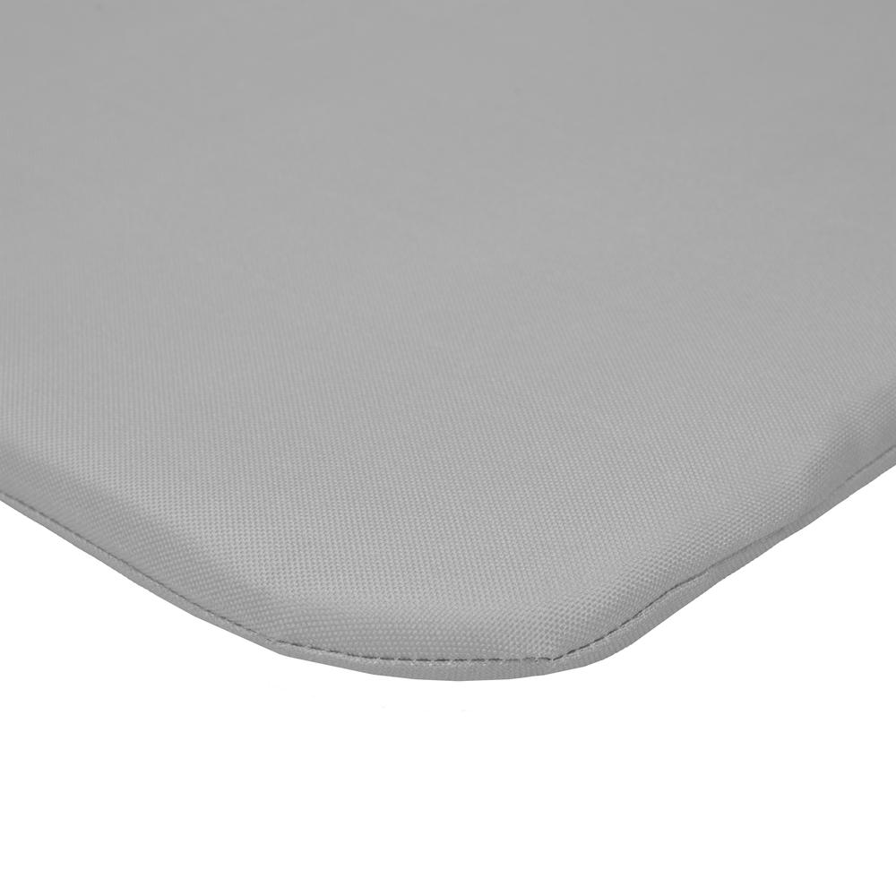 Sunny Citrus Outdoor 2pk Bistro Cushion 17 x 17 in Solid Grey. Picture 2