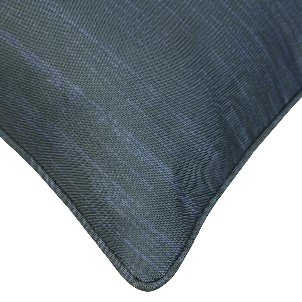 Urban Chic Outdoor Large Solid Textured Pillow 24 x 24 in Navy. Picture 2
