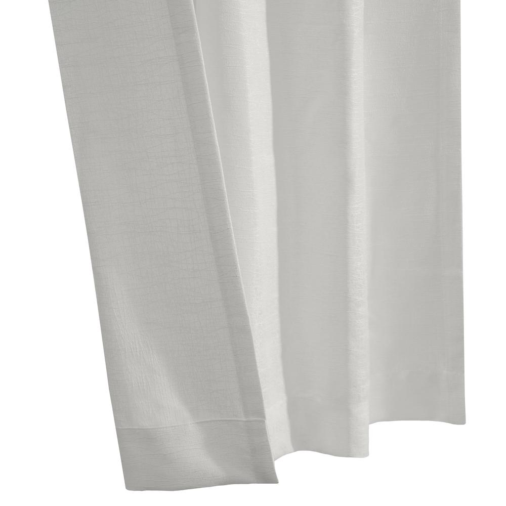 Danbury Light Filtering Dual Header Curtain Panel 52 x 84 in Off-white. Picture 3