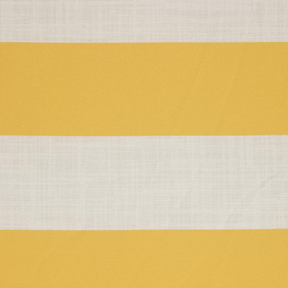 Cabana Stripe Outdoor Lounger Cushion 22 x 73 in Yellow. Picture 2