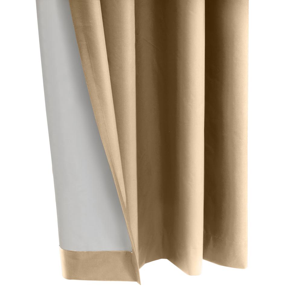 Alpine Blackout Grommet Curtain Panel 52 x 108 in Taupe. Picture 3
