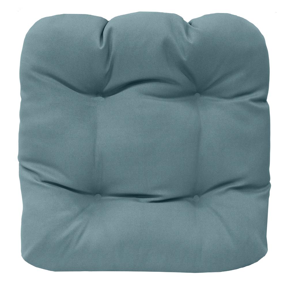 Vintage Blue Settee Cushion 19 x 19 in Blue Green. Picture 1