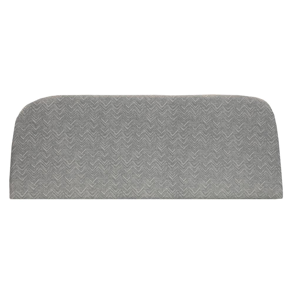 Fifty Shades of Grey Outdoor Chevron Print Bench Seat Cushion 48 x 18 in Grey. Picture 3