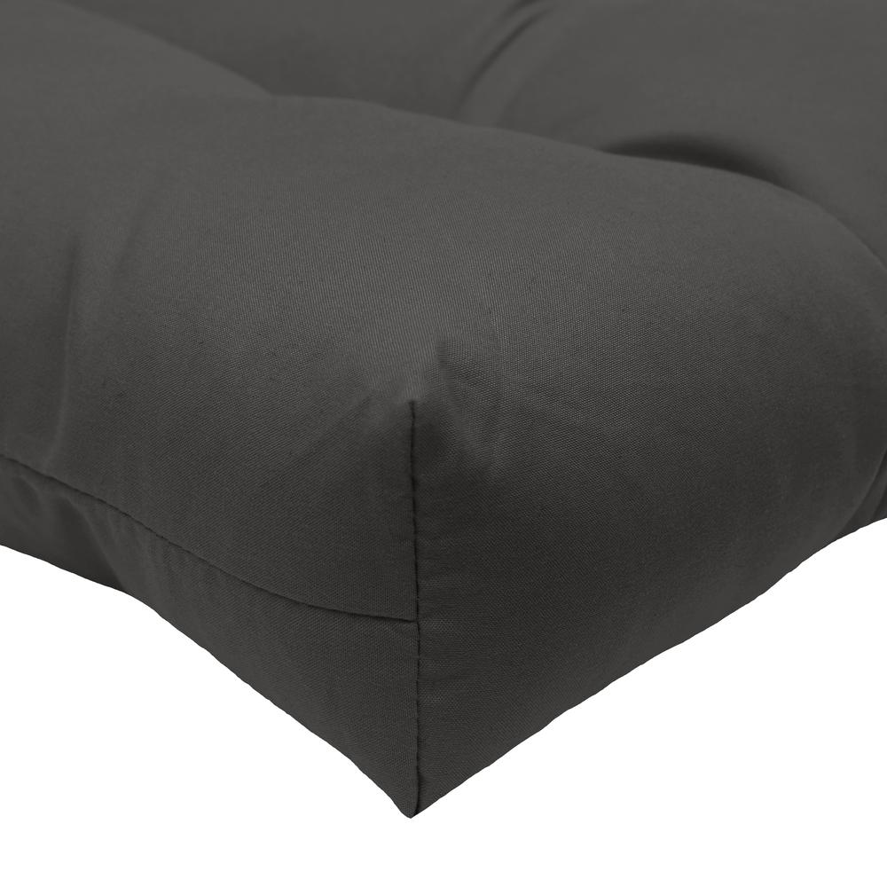 Tufted Chair Pad Pack of 2 15 X 15 Black. Picture 3