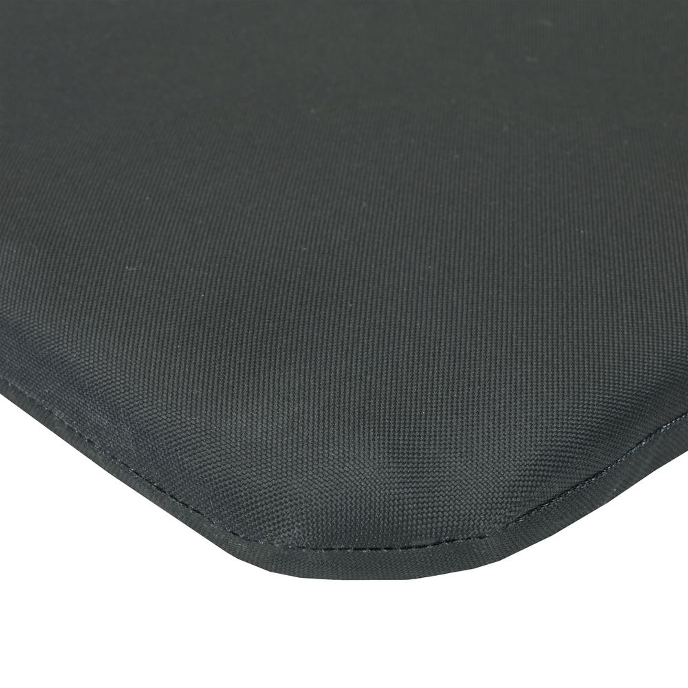 Ebony 2-pk Outdoor Bistro Cushion 17 x 17 in Solid Black. Picture 2
