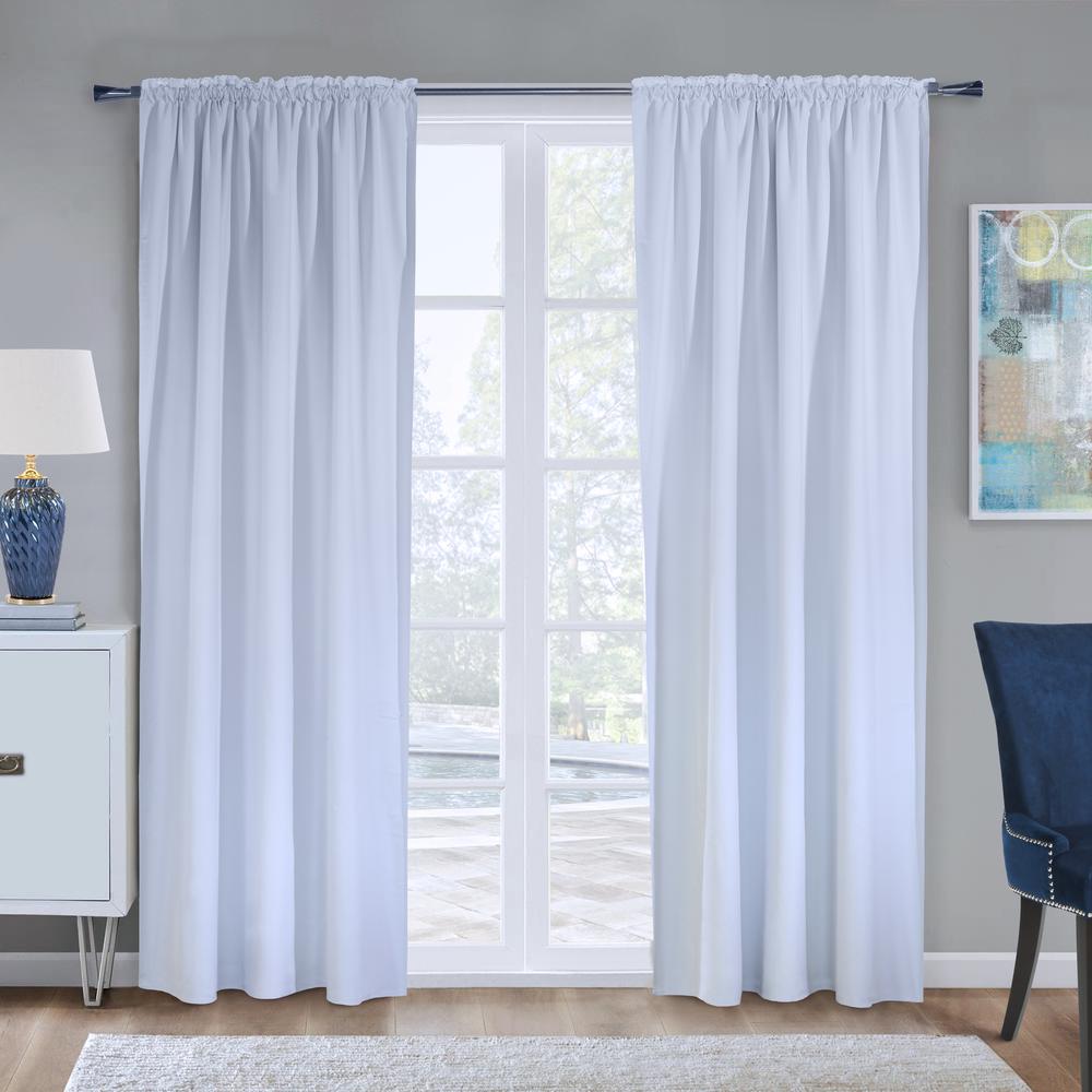 Ultimate Curtain Liner Multi Header Window Dressing 45 x 101 in White. Picture 1