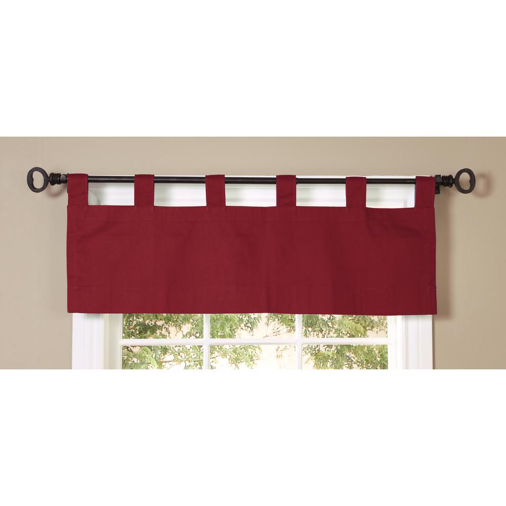 Weathermate Tab Top Valance 40 x 15 in Burgundy. Picture 3