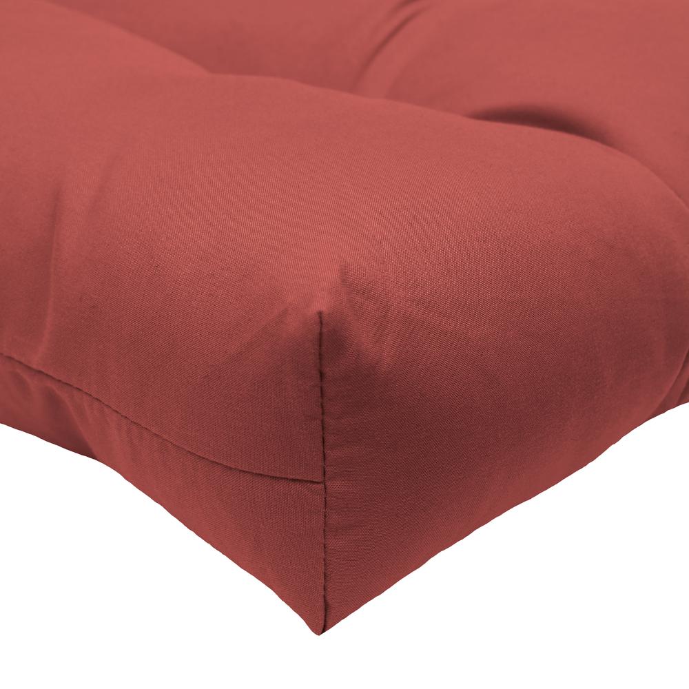 Tufted Chair Pad Pack of 2 15 X 15 Red. Picture 3