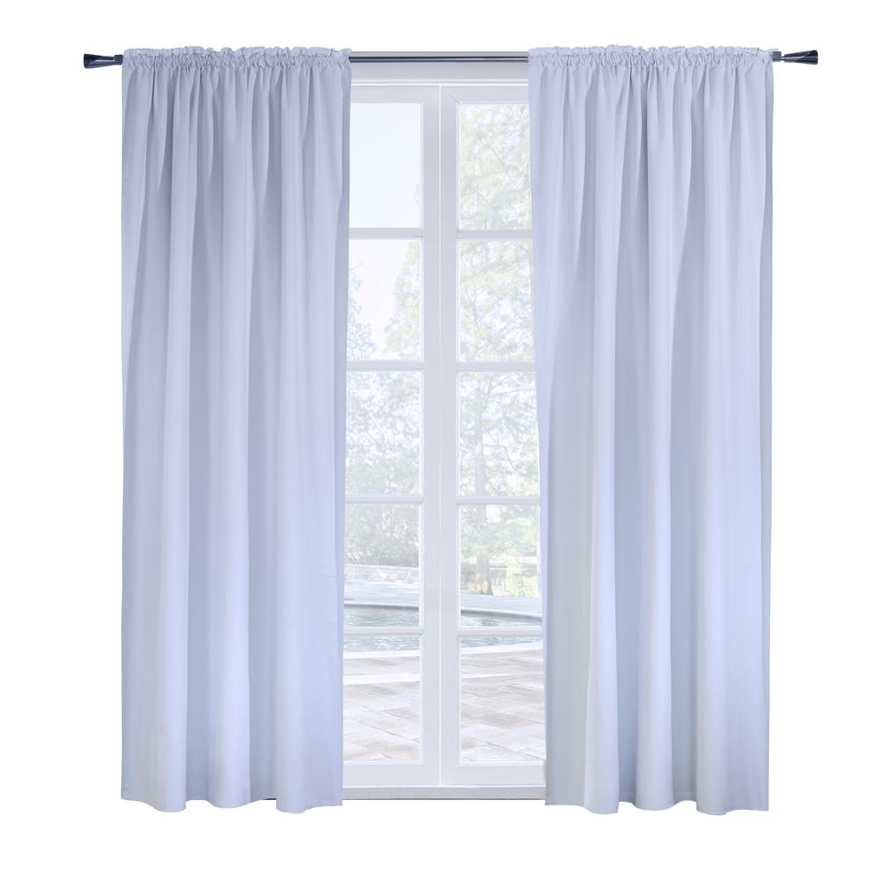 Ultimate Blackout Multi Header Curtain Liner 45 x 113 in White. Picture 1