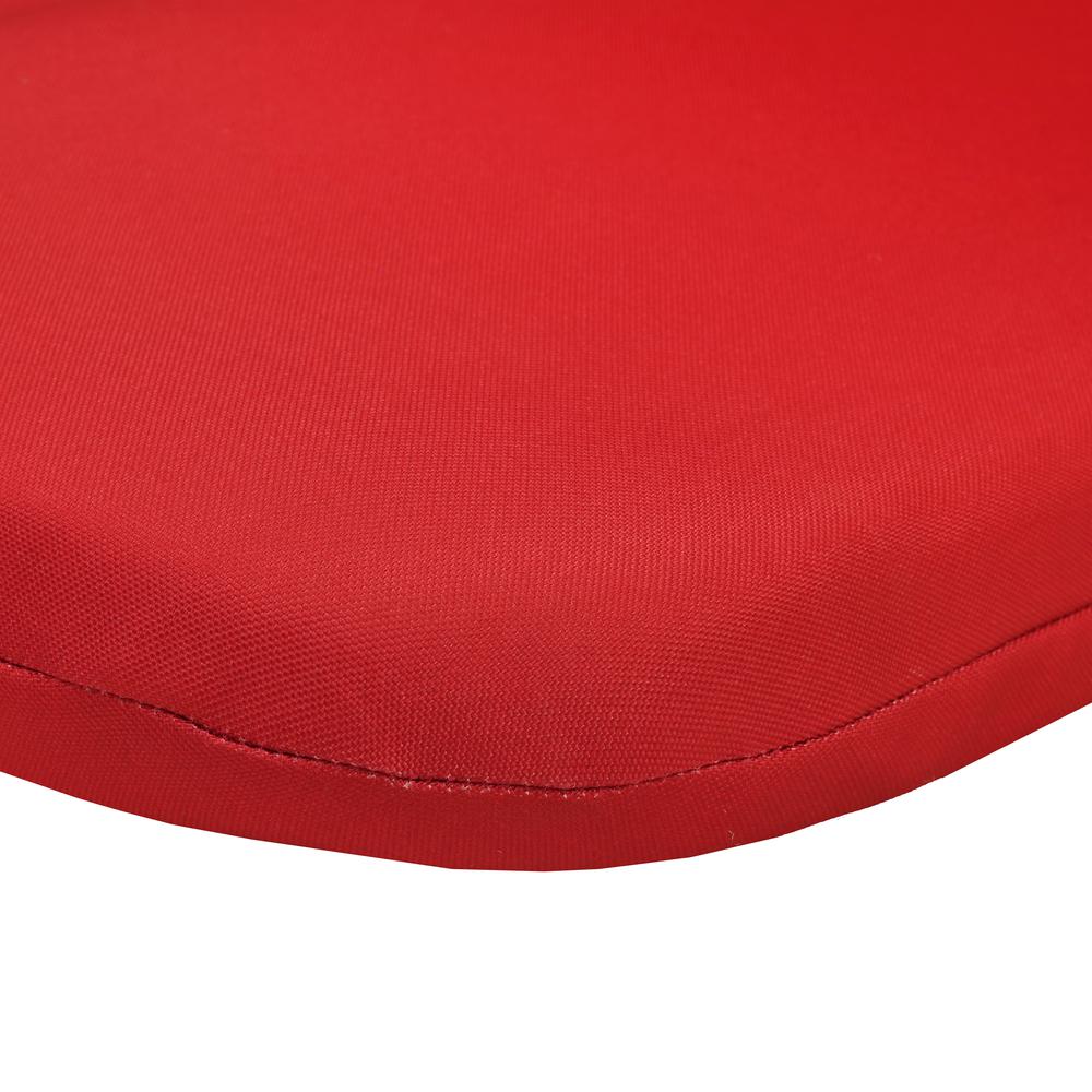 Ruby Red Outdoor High Back Cushion 20 x 45 in Solid Red. Picture 4