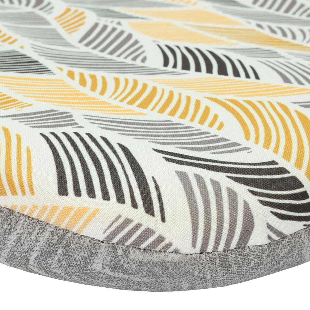Sunny Citrus Printed Lounger Cushion 22 x 73 in Grey. Picture 4