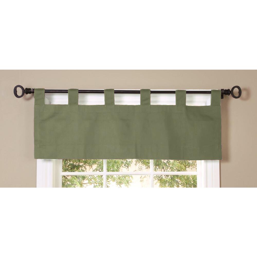 Weathermate Tab Top Valance 40 x 15 in Sage. Picture 3