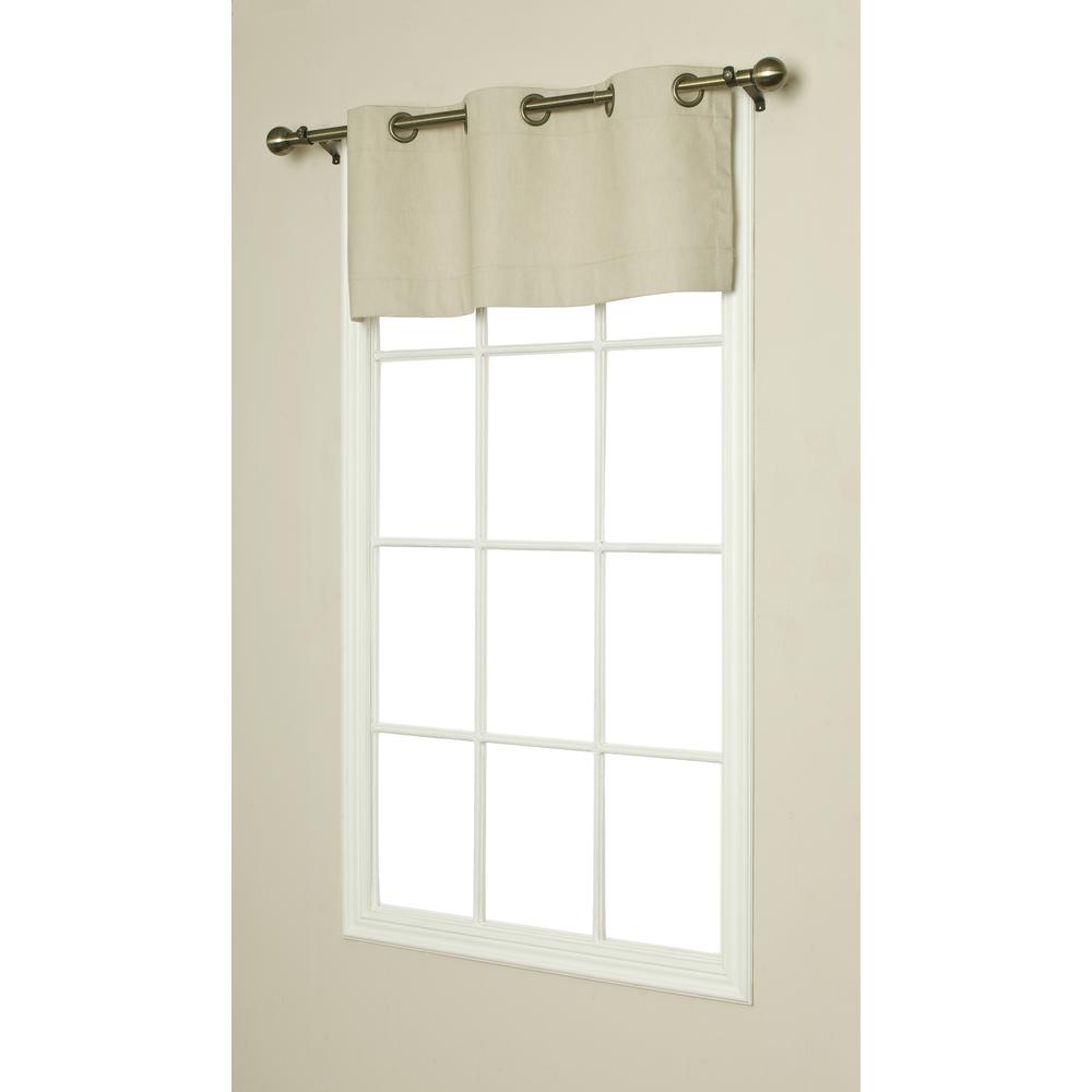 Weathermate Grommet Curtain Valance 40 x 15 in Khaki. Picture 1