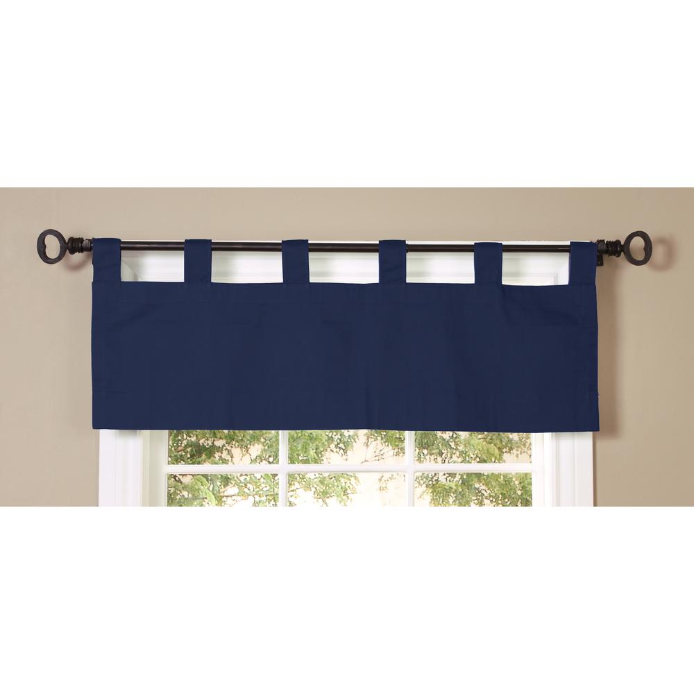 Weathermate Tab Top Valance 40 x 15 in Navy. Picture 3