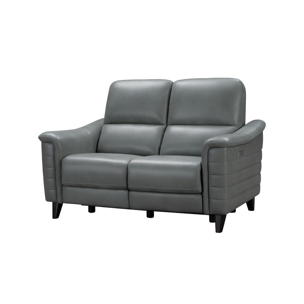 29PH-3081 Malone Power Reclining Loveseat, Green Gray. Picture 1