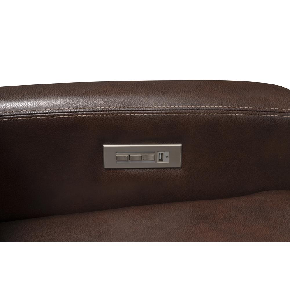 9PHL-1116 Marcello Power Recliner, Rustic Brown. Picture 15