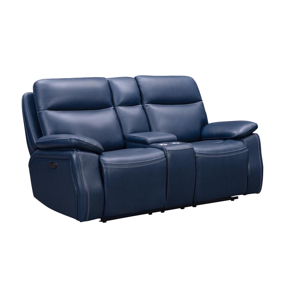 24PH-3628 Micah Console Loveseat, Navy Blue. Picture 7