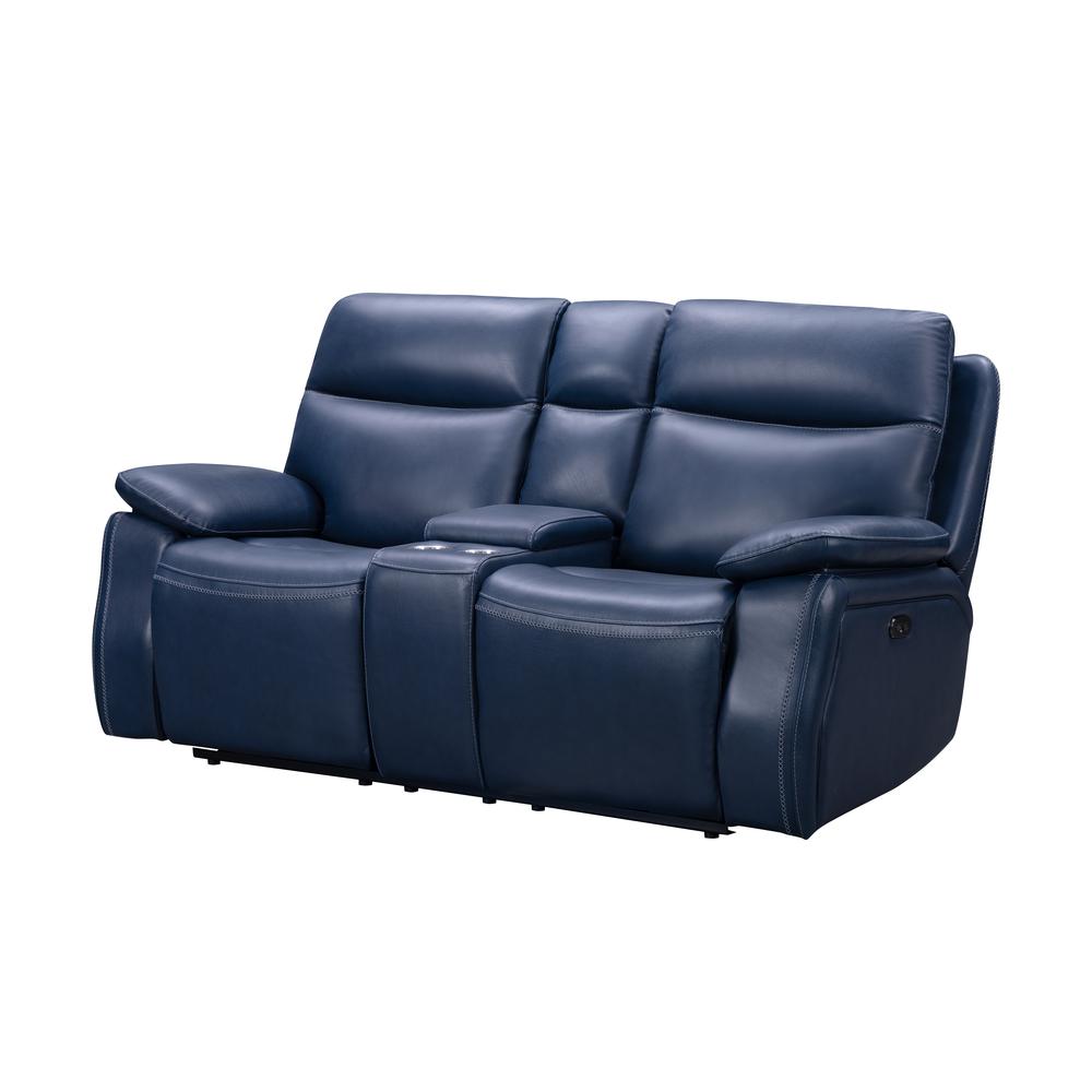 24PH-3628 Micah Console Loveseat, Navy Blue. Picture 3