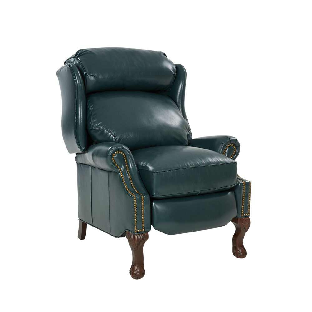 Danbury Recliner, Highland Emerald / All Leather. Picture 1