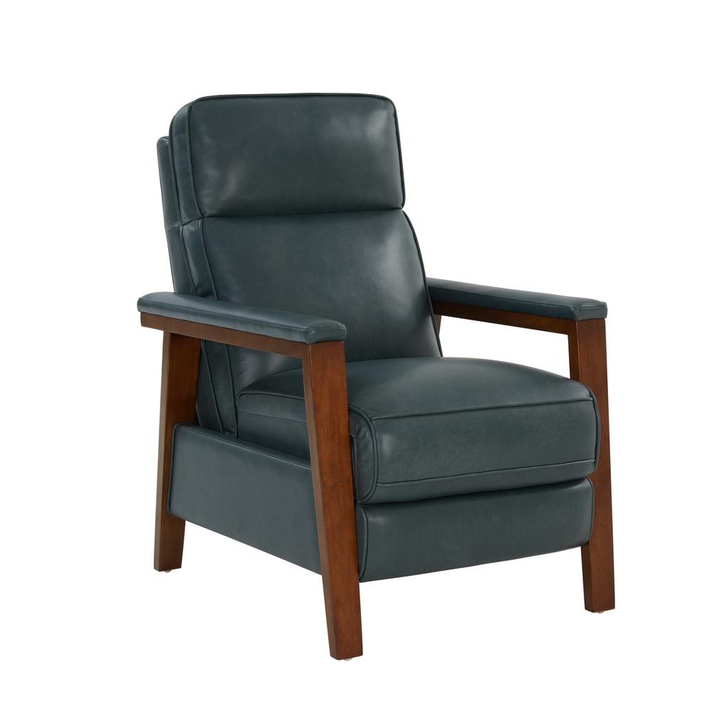 7-1187 Ashland Push Thru The Arms Recliner, Bluegray. Picture 1