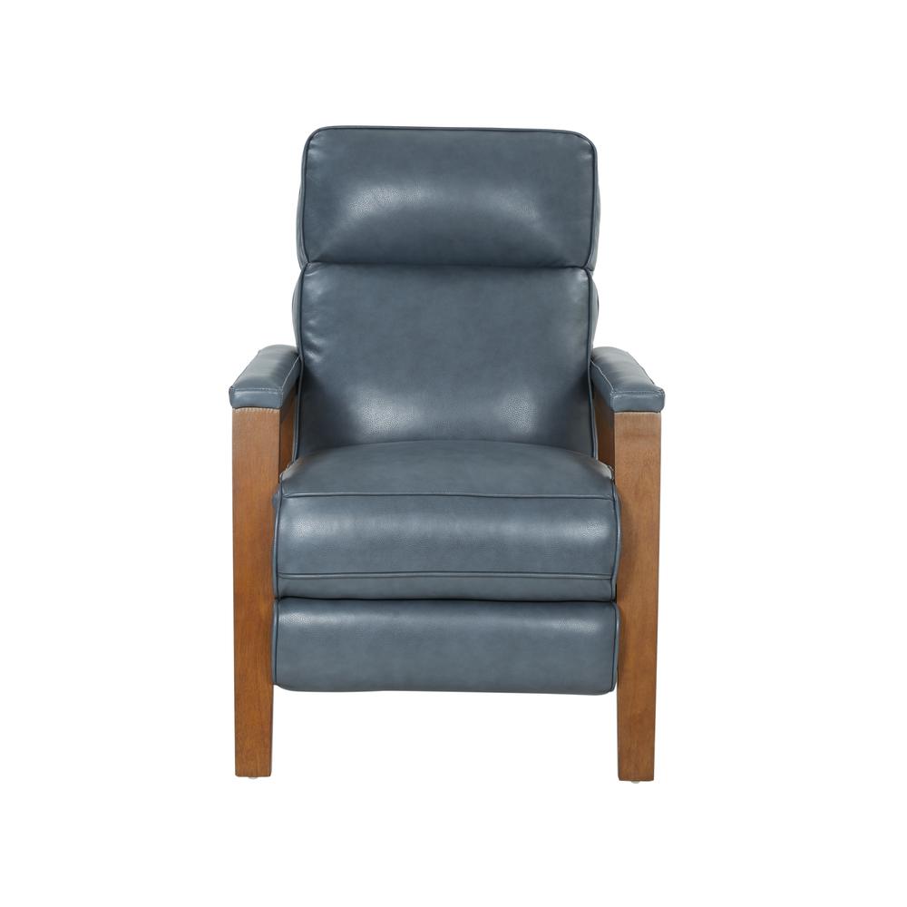 Ashland Push Thru The Arms Recliner, Marisol Flint / All Leather. Picture 1