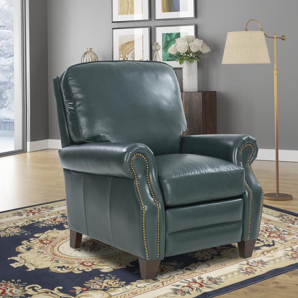 Briarwood Recliner, Highland Emerald / All Leather. Picture 6
