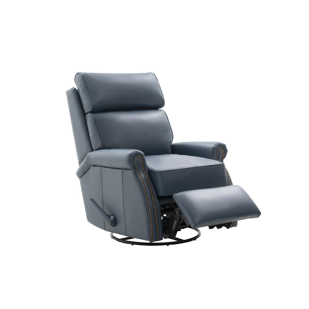 8-4001 Crews Swivel Glider Recliner, Yale Blue. Picture 3
