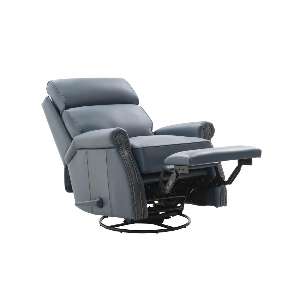 8-4001 Crews Swivel Glider Recliner, Yale Blue. Picture 4