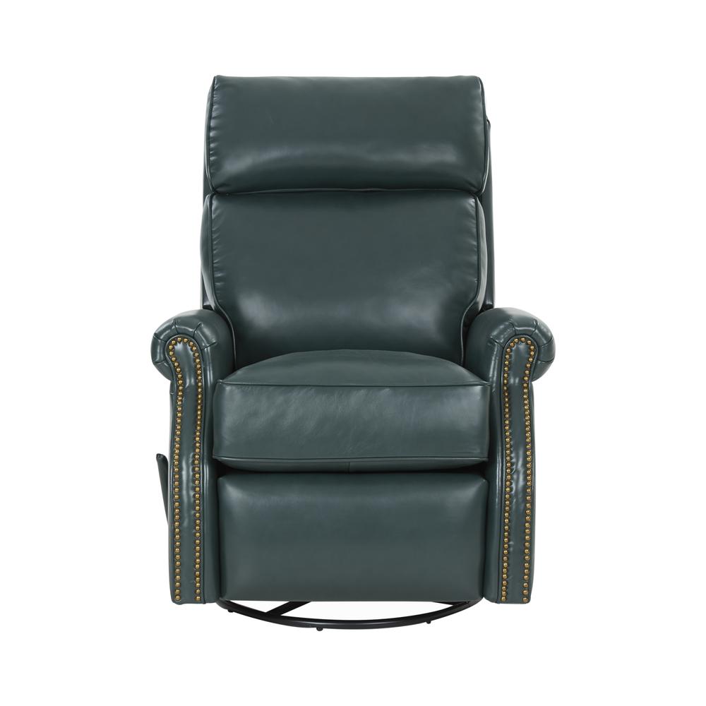 Crews Swivel Glider Recliner, Highland Emerald / All Leather. Picture 2