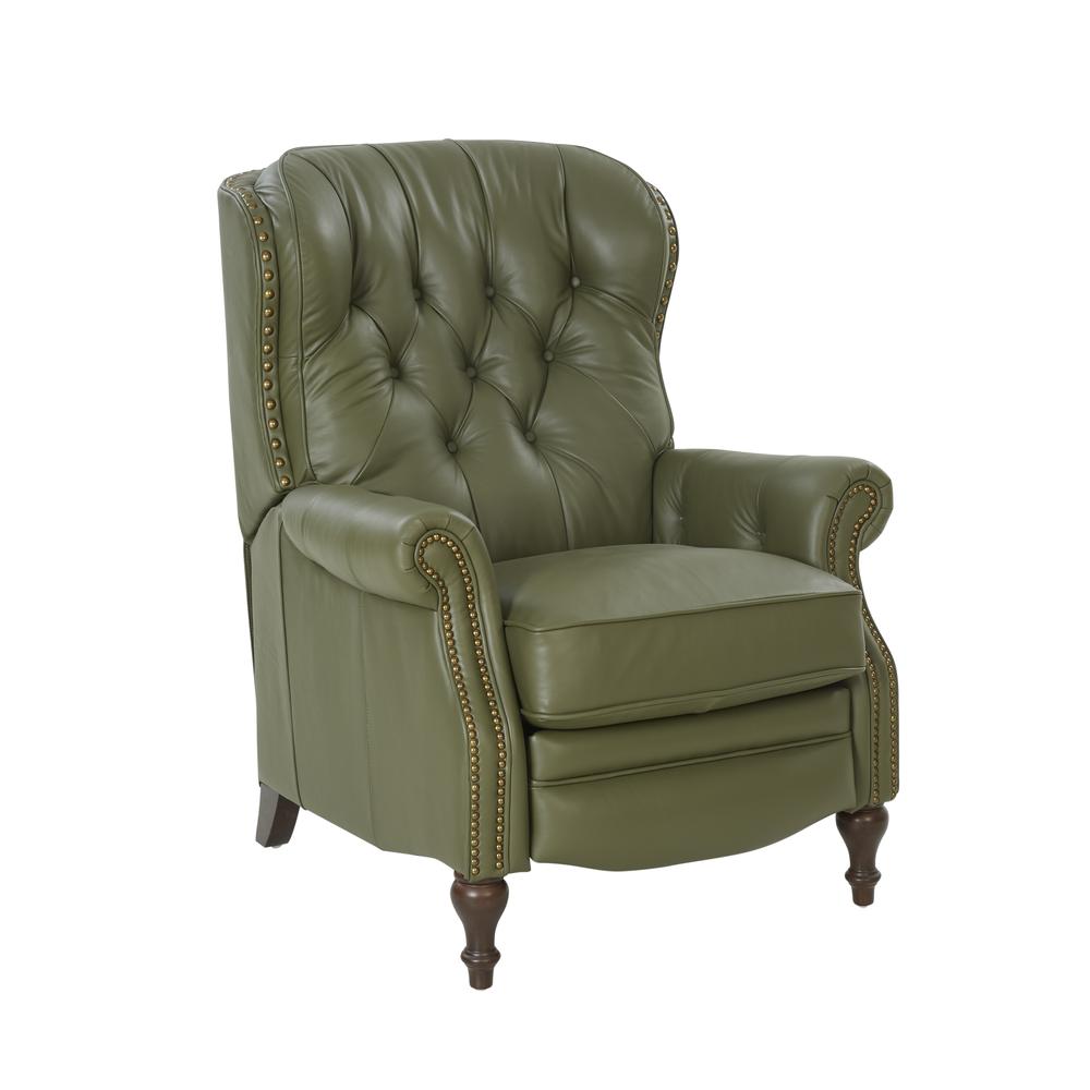 Kendall Recliner, Giorgio Chive / All Leather. Picture 1