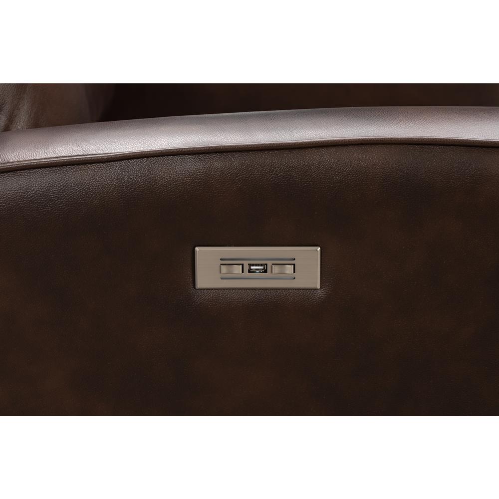 8PH-3757 Kennedy Swivel Glider Recliner, Brown. Picture 4