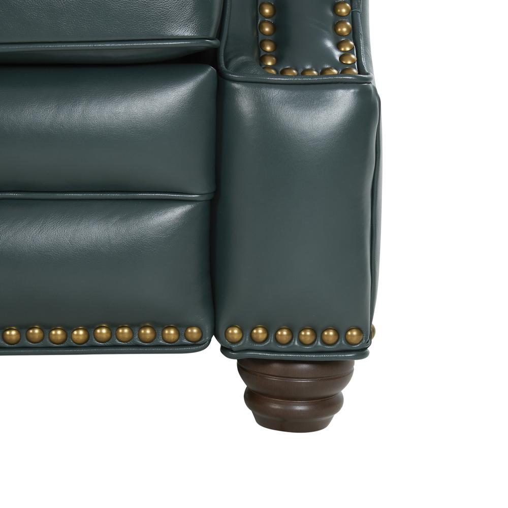 Longhorn Recliner, Highland Emerald / All Leather. Picture 4