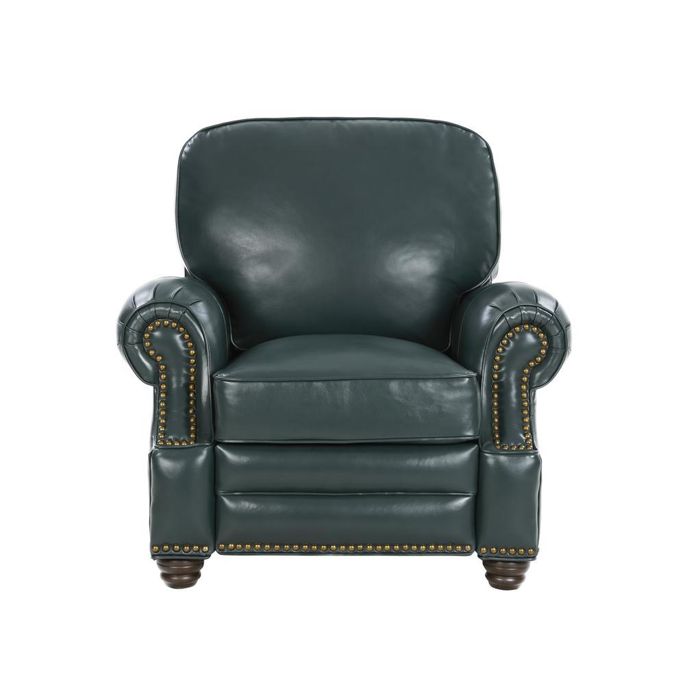 Longhorn Recliner, Highland Emerald / All Leather. Picture 2