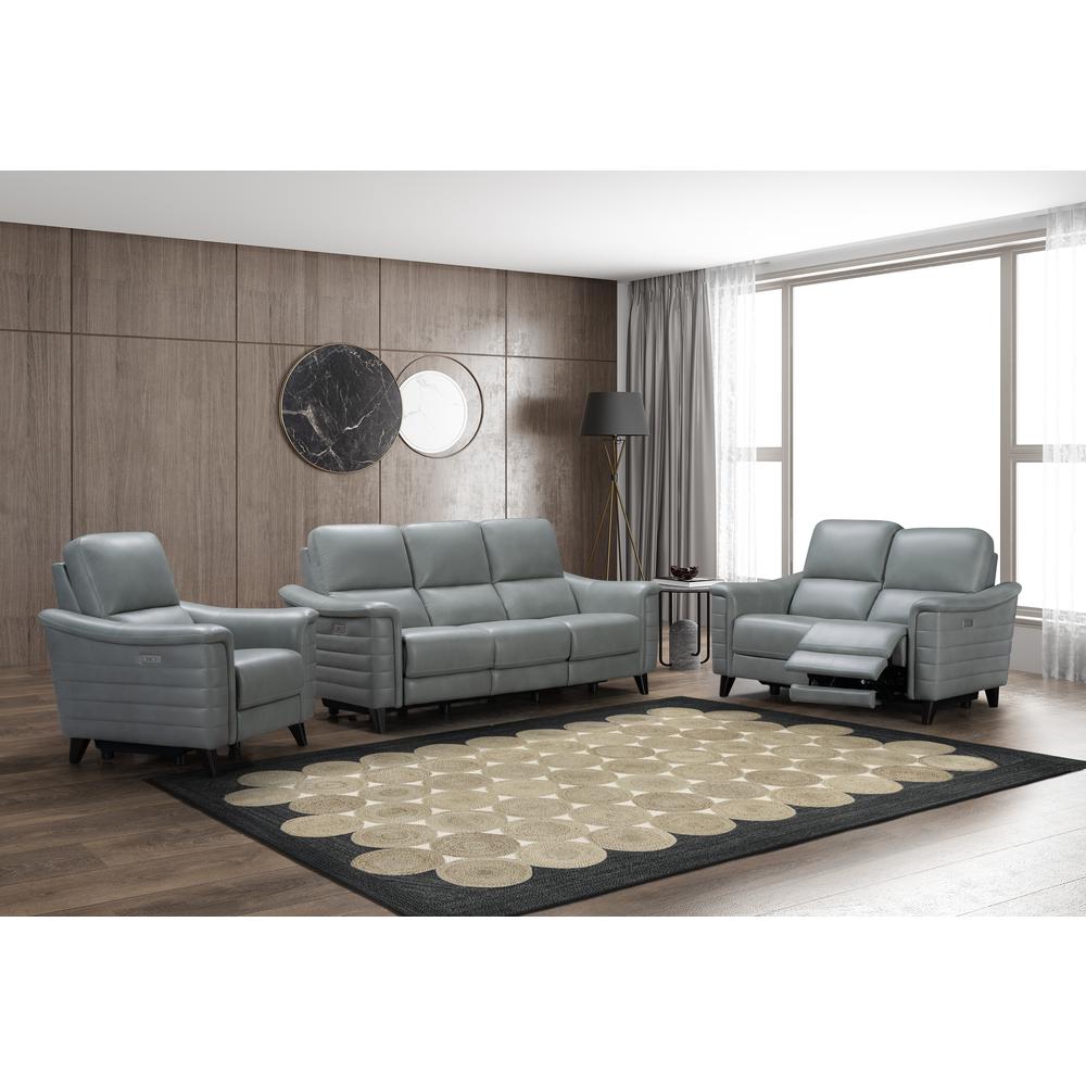 39PH-3081 Malone Power Reclining Sofa, Green Gray. Picture 19