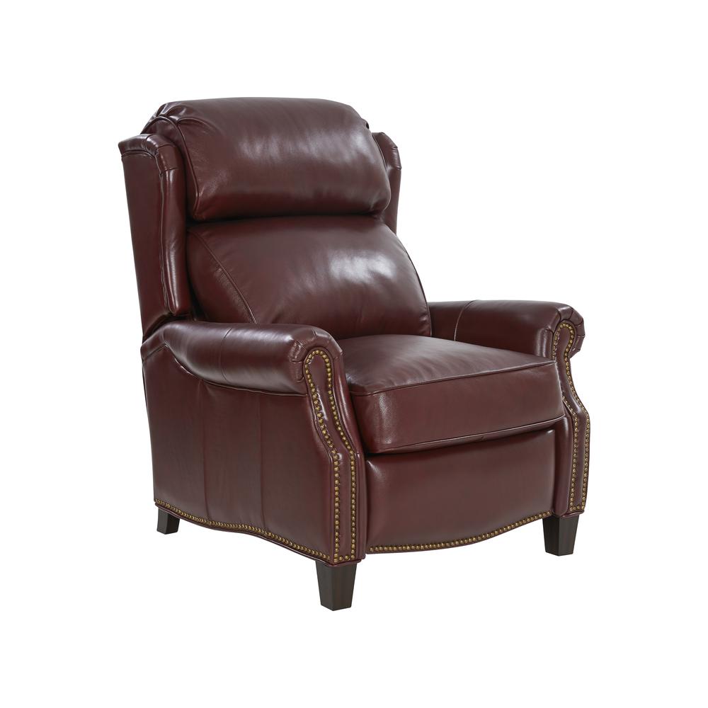 Meade Recliner, Marisol Cabernet / All Leather. Picture 1