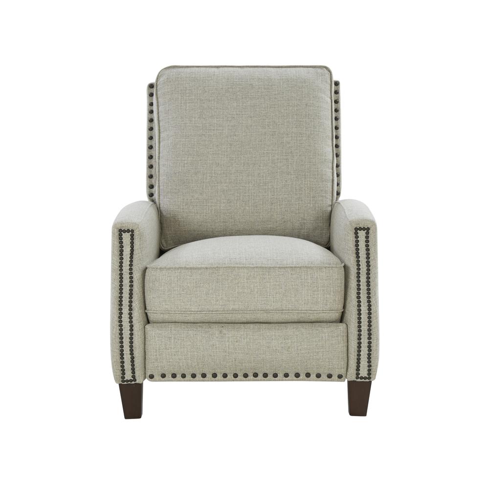 Melrose Recliner, Linen Gray / Fabric. Picture 2