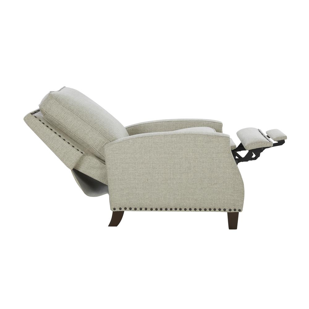 Melrose Recliner, Linen Gray / Fabric. Picture 3
