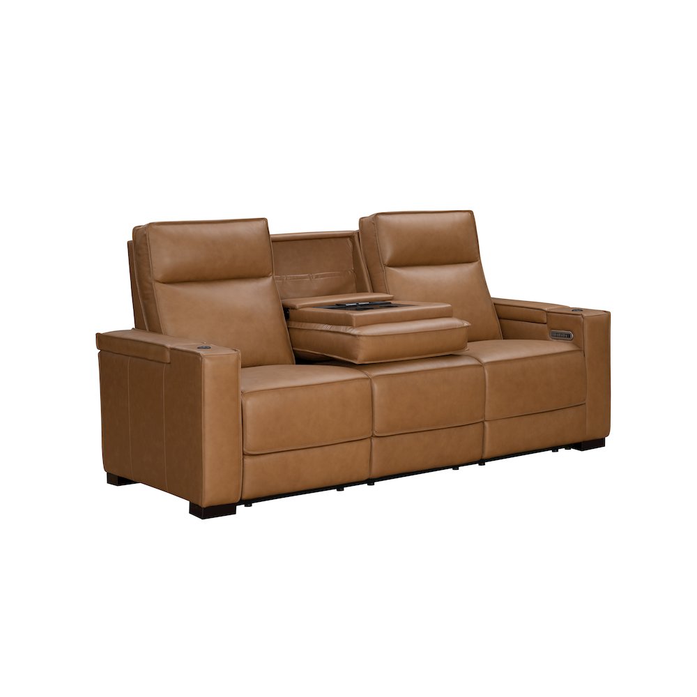 Odessey Power Reclining Sofa w/Power Head Rests, Power Lumbar, Heat & Massage. Picture 6