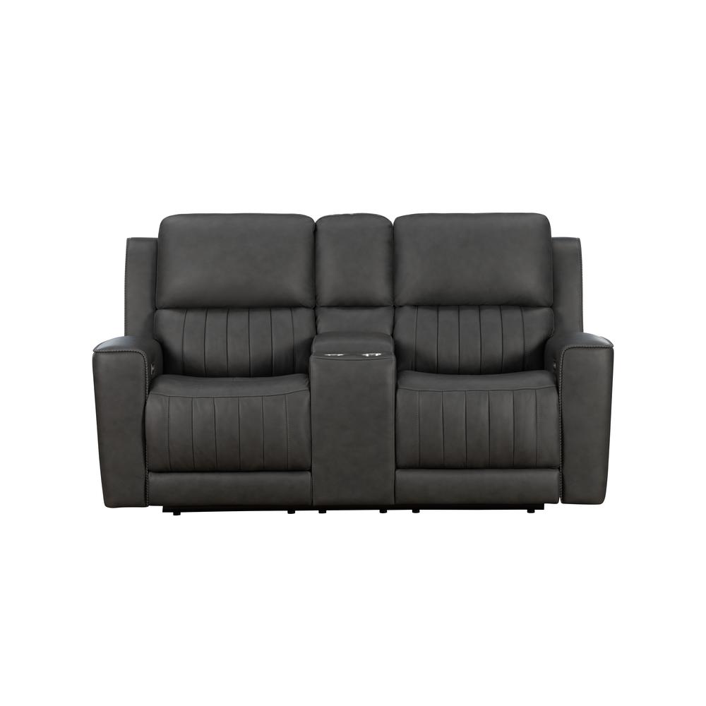 Reclining Loveseat, Power Head Rests, Power Lumbar, Console/Storage/2Cup Holders. Picture 1