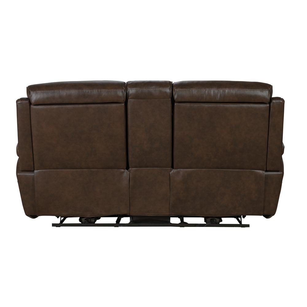 24PHL-3703 Sandover Power Reclining Console Loveseat, Chocolate. Picture 5