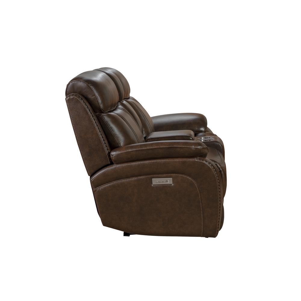 24PHL-3703 Sandover Power Reclining Console Loveseat, Chocolate. Picture 6